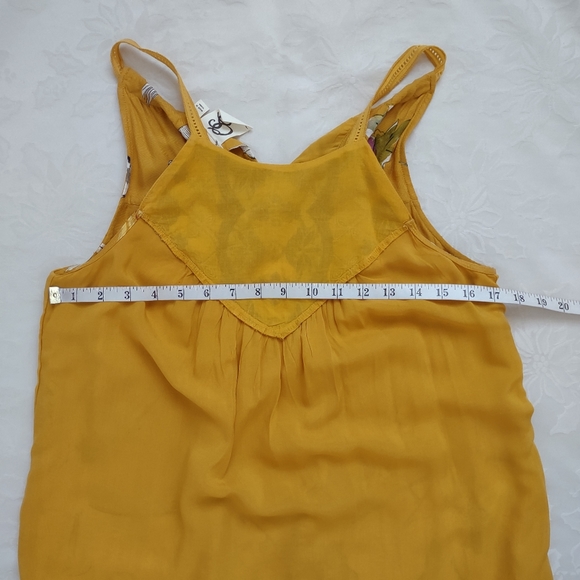 Anthropologie koi fish halter back ties ruffle hem embroidered maxi flowy dress - Picture 8 of 9